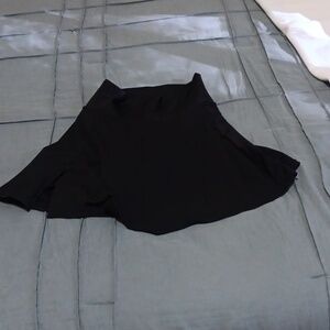 Sexy Black Skorts Set